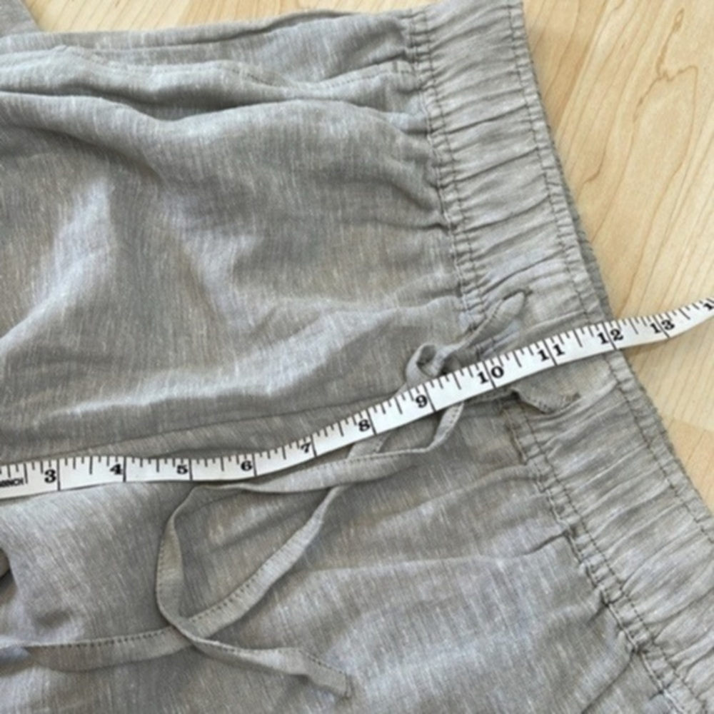 C&C California Gray wide leg linen/rayon/viscose pants size S color Gray - Picture 10 of 12